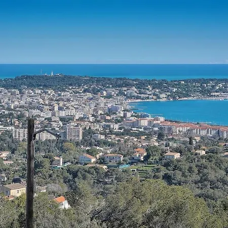 Villa Frgk Le Petit Bois Panoramic View, Lush Garden Ultra-fast Wi-fi Near Cannes Vallauris