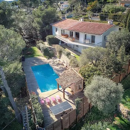Villa Frgk Le Petit Bois Panoramic View, Lush Garden Ultra-fast Wi-fi Near Cannes