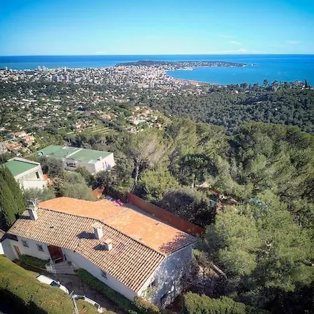 Villa Frgk Le Petit Bois Panoramic View, Lush Garden Ultra-fast Wi-fi Near Cannes Vallauris