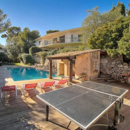 Frgk Le Petit Bois Vue Panoramique Jardin Verdoyant Près De Cannes * Vallauris